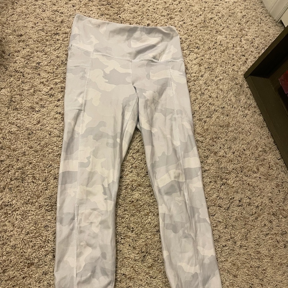 Gray Camouflage Leggings
